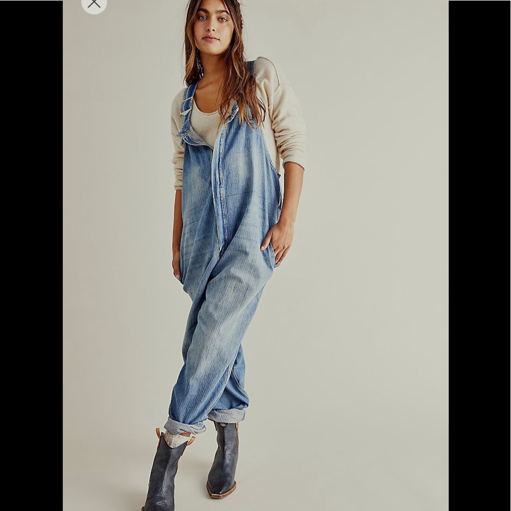 Free people hunter overalls xs
